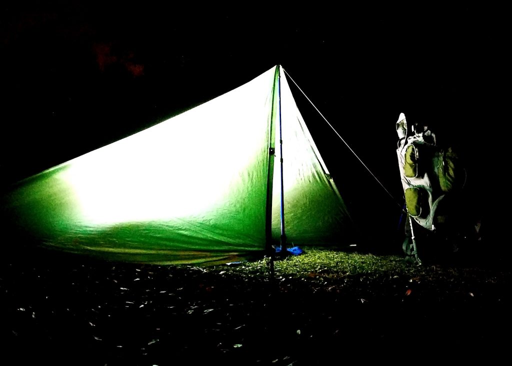 My camp at night