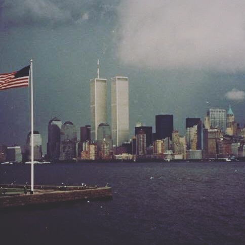 Skyline of New York City, September 10, 2001.