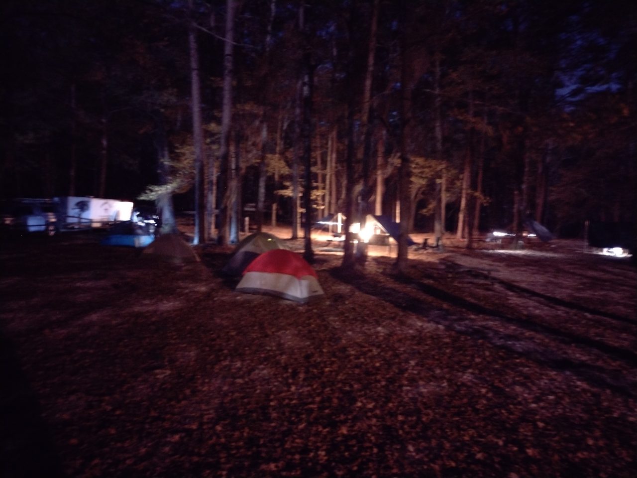 Santee SP Camp at night