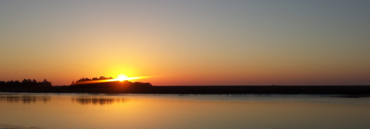Behold the sun - sunrise at Awendaw SC