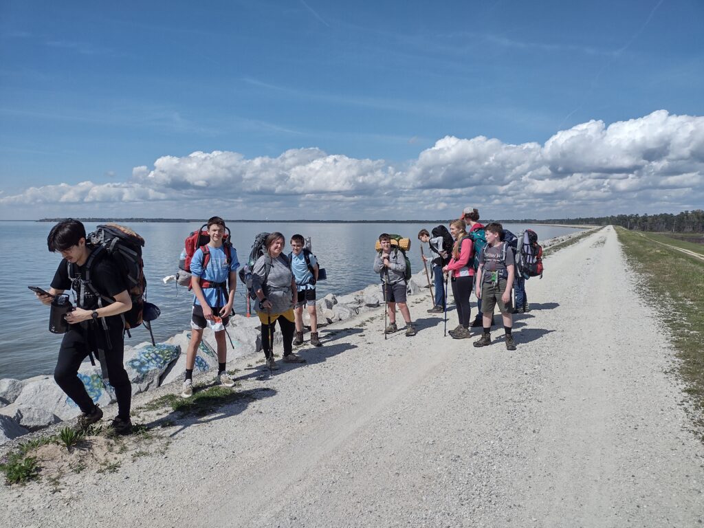 Swamp Fox Trail Hike dike section