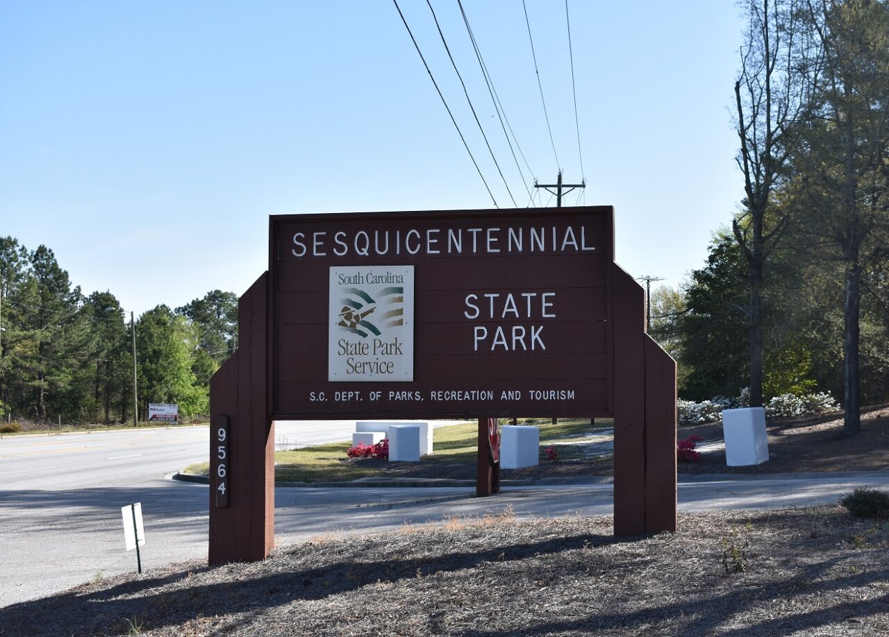 Sesquicentennial State Park Sign